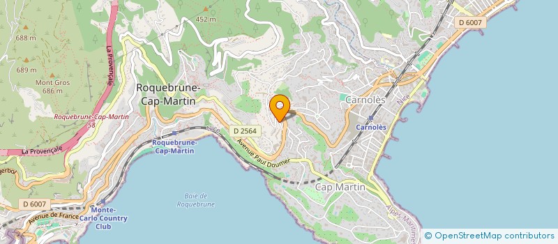 localisation de l'entreprise MADAME LORIANE BRACCO à ROQUEBRUNE-CAP-MARTIN