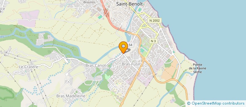 localisation de l'entreprise MADAME LORIANE DANQUIN  SAINT-BENOIT