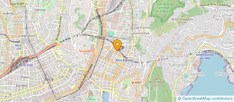 localisation de l'entreprise MADAME LORIANE DOZIERES  NICE