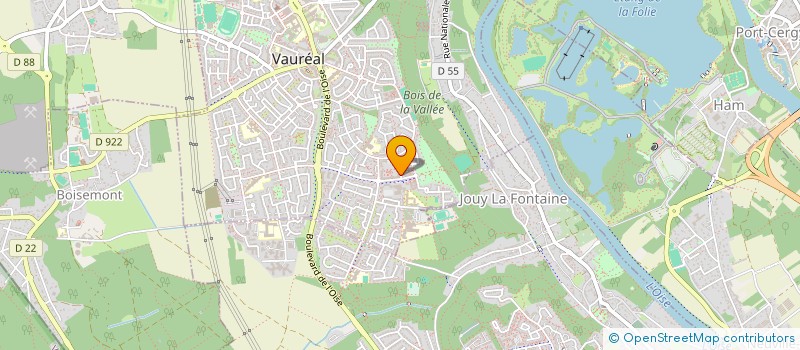 localisation de l'entreprise MADAME LORIANE EL HROUR  VAUREAL