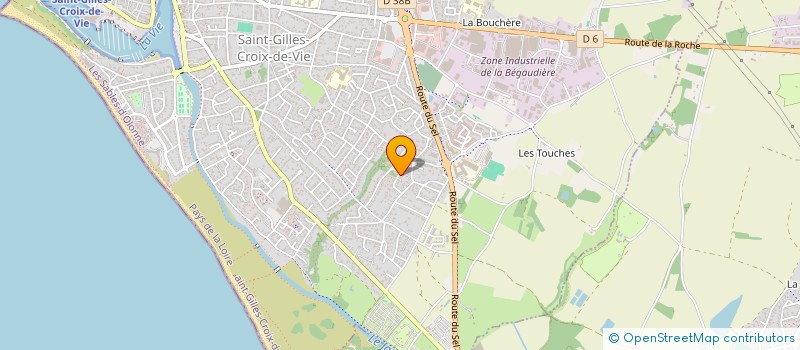 localisation de l'entreprise MADAME LORIANE GARRAUD  SAINT-GILLES-CROIX-DE-VIE