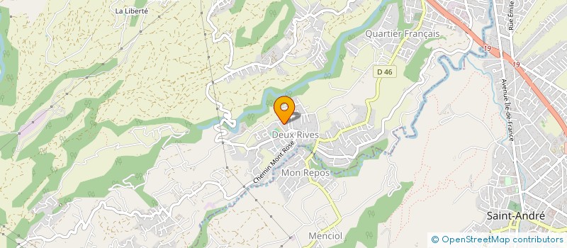 localisation de l'entreprise MADAME LORIANE GRONDIN  SAINTE-SUZANNE