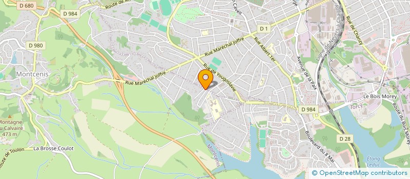 localisation de l'entreprise MADAME LORIANE PEYSSON  MONTCENIS