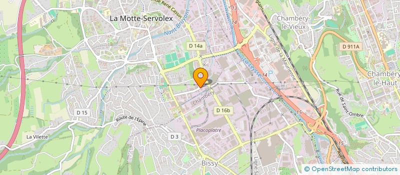 localisation de l'entreprise MADAME LORIANE PIEGELIN  LA MOTTE-SERVOLEX