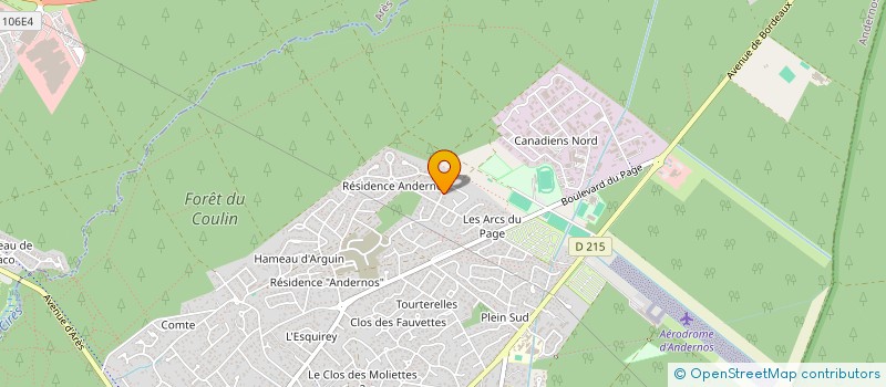 localisation de l'entreprise MADAME LORIANE PIERRE  ANDERNOS-LES-BAINS