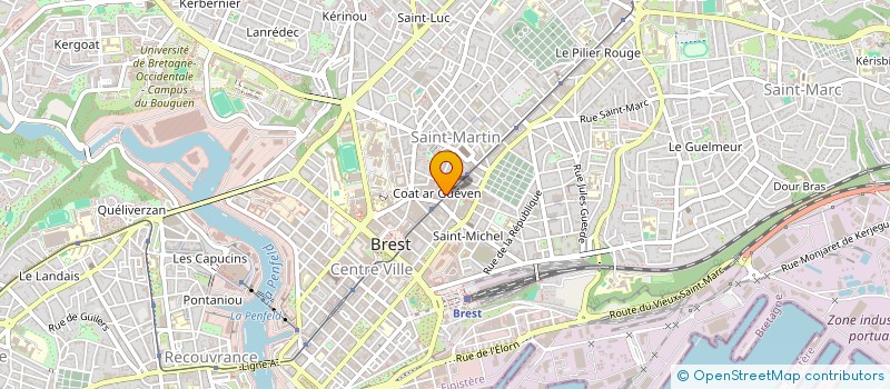 localisation de l'entreprise MADAME LORIANE POCHET à BREST