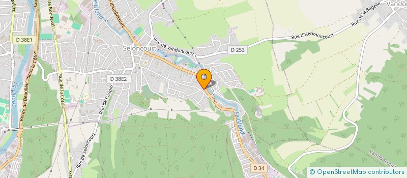 localisation de l'entreprise MADAME LORIANE POUPENEY  SELONCOURT