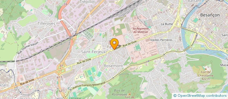 localisation de l'entreprise MADAME LORIANE RAMOS à BESANCON