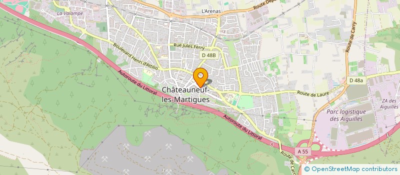 localisation de l'entreprise MADAME LORIANE SANDRON  CHATEAUNEUF-LES-MARTIGUES