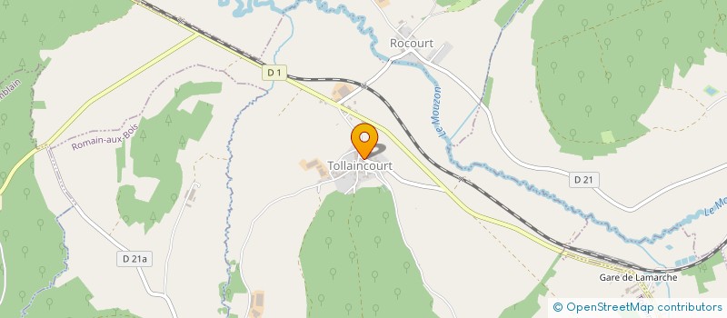 localisation de l'entreprise MADAME LORIANE VIRIOT  TOLLAINCOURT