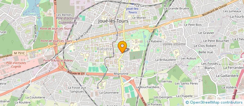 localisation de l'entreprise MADAME LORIDA ENCEA  JOUE-LES-TOURS