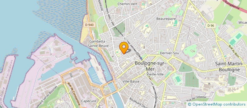 localisation de l'entreprise MADAME LORIE DALIBON  BOULOGNE-SUR-MER