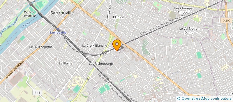 localisation de l'entreprise MADAME LORIE GASTINEL  ACHERES