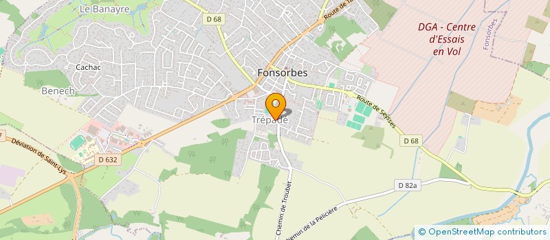 localisation de l'entreprise MADAME LORIE GAYRAUD  FONSORBES