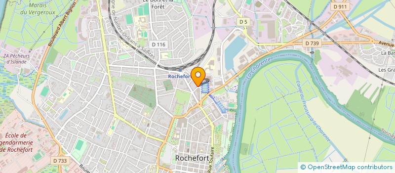 localisation de l'entreprise MADAME LORIE GRALL  ROCHEFORT