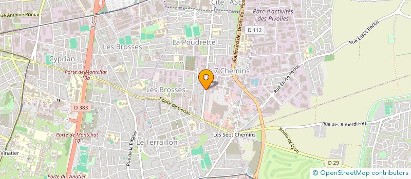 localisation de l'entreprise MADAME LORIE KUATE  VAULX-EN-VELIN