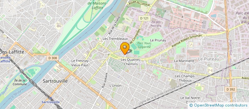 localisation de l'entreprise MADAME LORIE MERIEUX à SARTROUVILLE