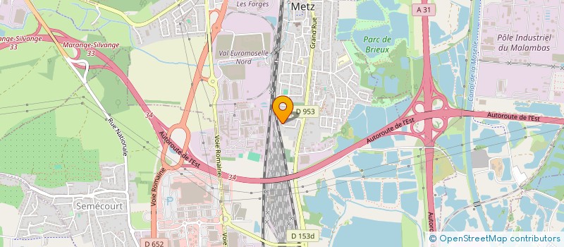 localisation de l'entreprise MADAME LORIE MORETTO  MAIZIERES-LES-METZ