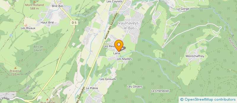 localisation de l'entreprise MADAME LORIE PEREZ  VAULNAVEYS-LE-BAS