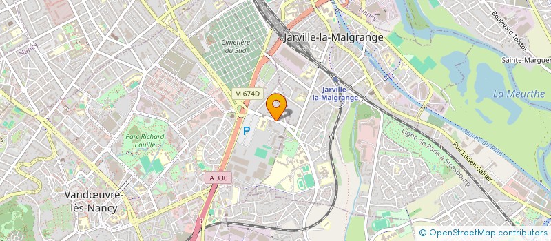 localisation de l'entreprise MADAME LORINE ANGELMANN à VANDŒUVRE-LES-NANCY