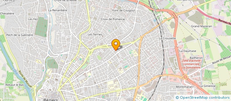 localisation de l'entreprise MADAME LORINE CHOLLET  BEZIERS