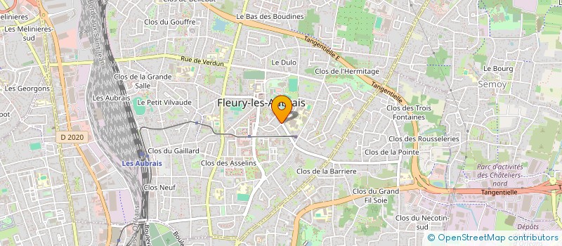 localisation de l'entreprise MADAME LORINE GOYER à FLEURY-LES-AUBRAIS