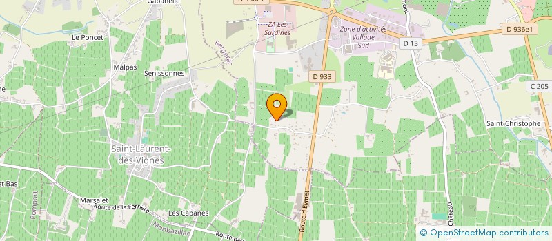 localisation de l'entreprise MADAME LORINE GRIVEAUD  BERGERAC