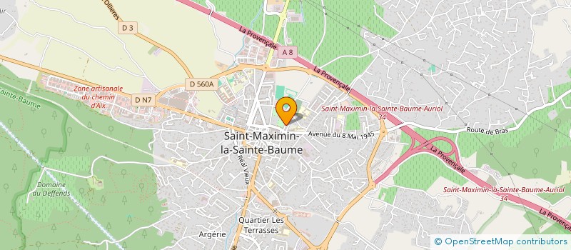 localisation de l'entreprise MADAME LORINE KIEFFER à SAINT-MAXIMIN-LA-SAINTE-BAUME