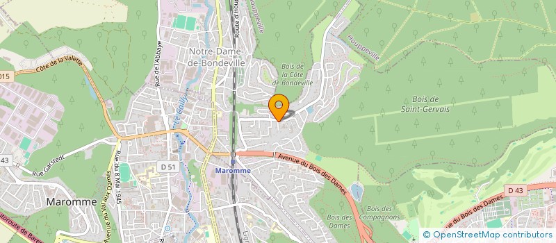 localisation de l'entreprise MADAME LORINE REIX  NOTRE-DAME-DE-BONDEVILLE