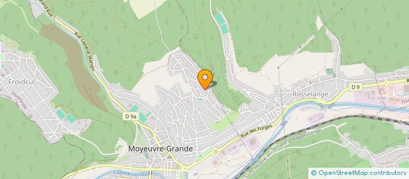 localisation de l'entreprise MADAME LORINE VUILLAUME  MOYEUVRE-GRANDE