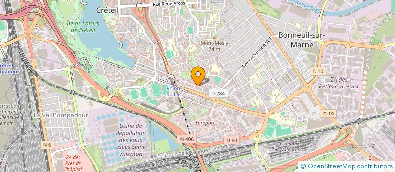 localisation de l'entreprise MADAME LORRAINE BERANGER  CRETEIL