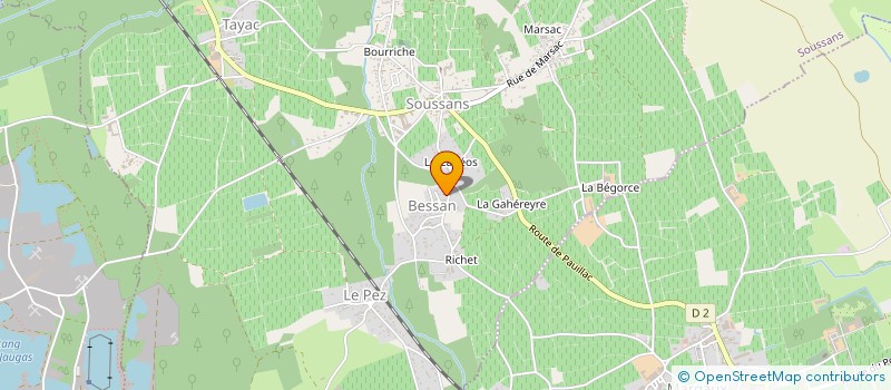 localisation de l'entreprise MADAME LORRAINE BON  SOUSSANS