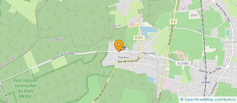 localisation de l'entreprise MADAME LORRAINE BRIANTAIS  LE PIAN-MEDOC