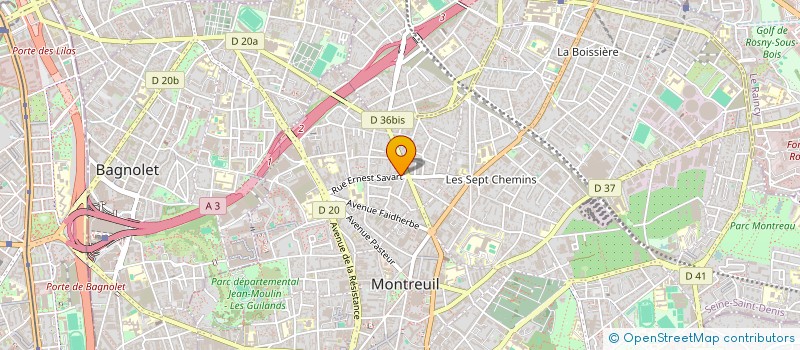 localisation de l'entreprise MADAME LORRAINE CHAMPAGNE DE LABRIOLLE à MONTREUIL
