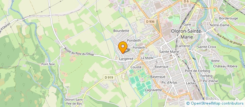 localisation de l'entreprise MADAME LORRAINE CLAUDEPIERRE  OLORON-SAINTE-MARIE