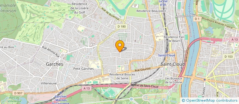 localisation de l'entreprise MADAME LORRAINE DECOMBE à SAINT-CLOUD