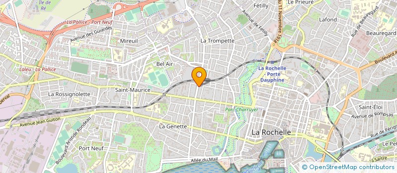 localisation de l'entreprise MADAME LORRAINE DELAPORTE  LA ROCHELLE