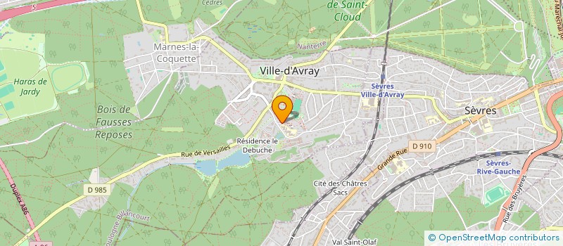 localisation de l'entreprise MADAME LORRAINE DENIS  VILLE-D'AVRAY