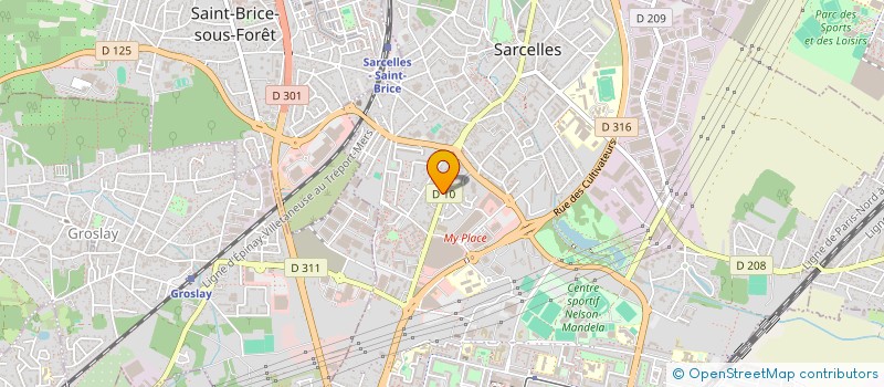 localisation de l'entreprise MADAME LORRAINE HEMLE  SARCELLES