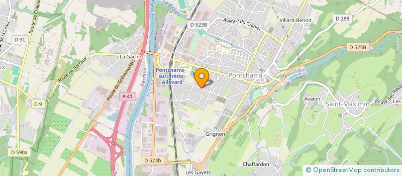 localisation de l'entreprise MADAME LORRAINE LAURET  PONTCHARRA