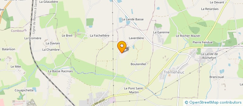 localisation de l'entreprise MADAME LORRAINE LECLERCQ  COMBOURG