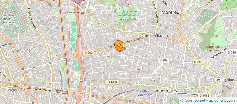 localisation de l'entreprise MADAME LORRAINE LECOQ à MONTREUIL