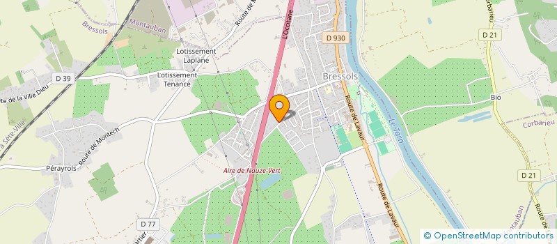 localisation de l'entreprise MADAME LORRAINE LEMAIRE  BRESSOLS