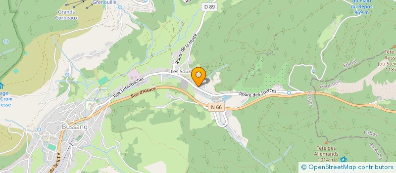 localisation de l'entreprise MADAME LORRAINE PEDUZZI  BUSSANG