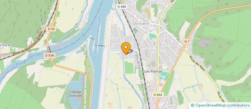 localisation de l'entreprise MADAME LORRAINE PIALLAT  DONZERE