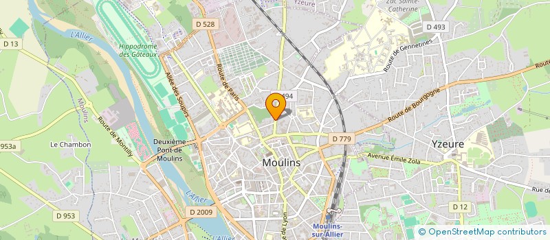 localisation de l'entreprise MADAME LORRAINE THOURIN à MOULINS