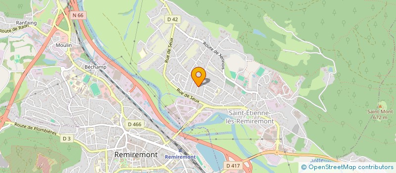 localisation de l'entreprise MADAME LORRENE GRINGER à SAINT-ETIENNE-LES-REMIREMONT