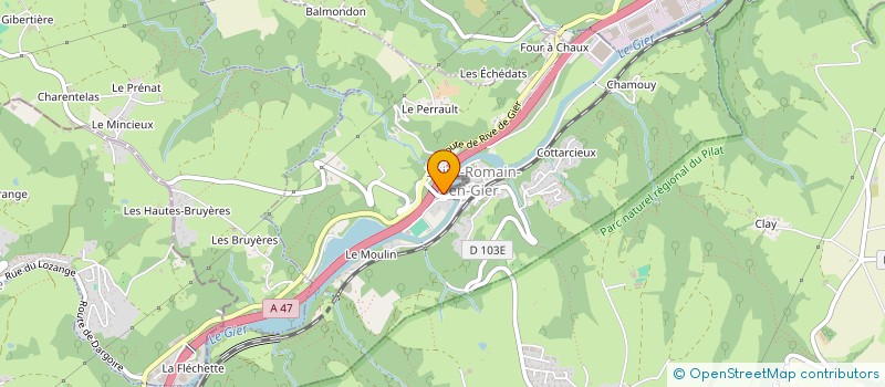 localisation de l'entreprise MADAME LORRY LERNON  SAINT-ROMAIN-EN-GIER