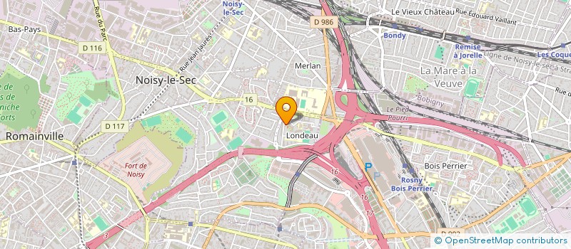 localisation de l'entreprise MADAME LORVELIE PHINICE  NOISY-LE-SEC