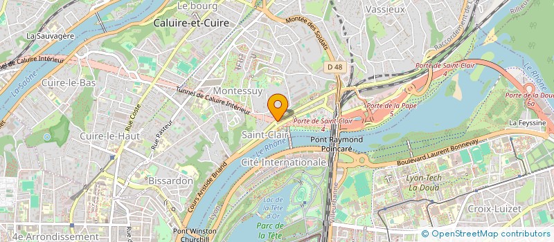 localisation de l'entreprise MADAME LORY AZZEDINE  CALUIRE-ET-CUIRE